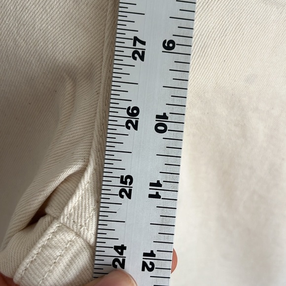 J Crew 96 Flare Jeans‎ Womens 28 Tall Ivory - Picture 7 of 11